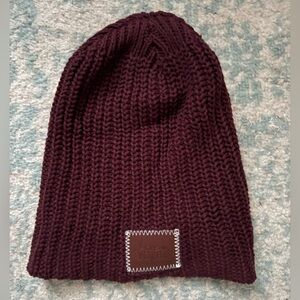 Love Your Melon Burgundy Knit Beanie